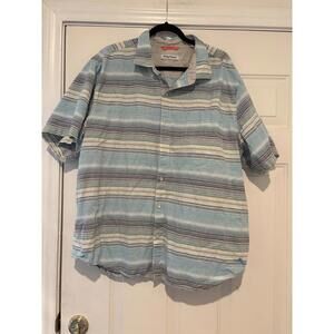 Men's Tommy Bahama sz XXL short sleeve blue shirt #400